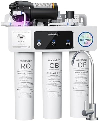 Waterdrop T3-C RO Water Filtration System, Plug-in Required, 450 GPD by Waterdrop