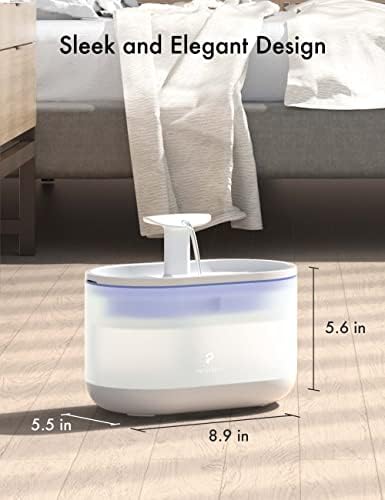 PETLIBRO Cat Water Fountain, 71fl oz/2.1L Ultra Quiet Pet Water Fountain for Cats Inside, BPA-Free, Two Flow Modes,Visible Water Level Cat Fountain Water Bowl, Dog Water Dispenser with 4 Large Filters - Image 3