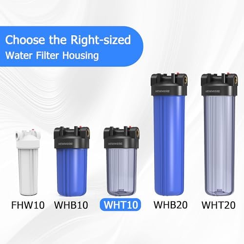 WHT10 Whole House Water Filter Housing Fit 10"x4.5" Sediment etc Filters - Image 7