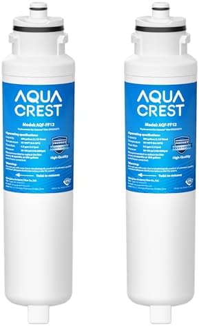 AQUA CREST DW2042FR-09 Refrigerator Water Filter, 2 Pack by AQUACREST