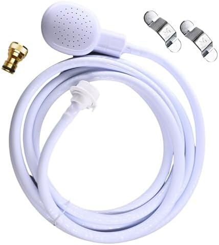 3M/9.84ft Sink Spray Hose, Portable Garden Tub Sprayer Handheld Hose Shower with Adapter and Wrench for Bathing Baby,Pets,Washing Hair,Rinsing Vegetables by Alovexiong