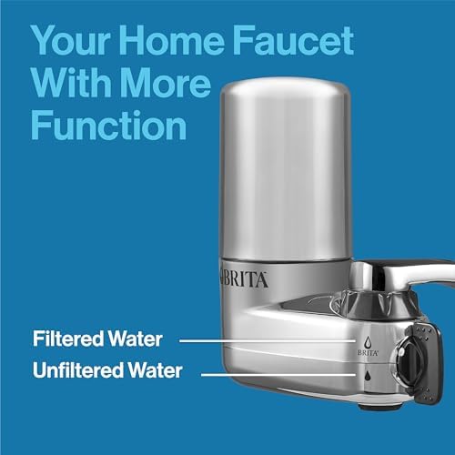 Brita Elite Replacement Faucet Water Filter, Chrome, 2 Count - Image 4