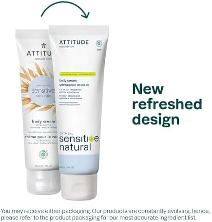 ATTITUDE Face & Body Cream for Sensitive Skin, Unscented, 8 Fl Oz - Image 2