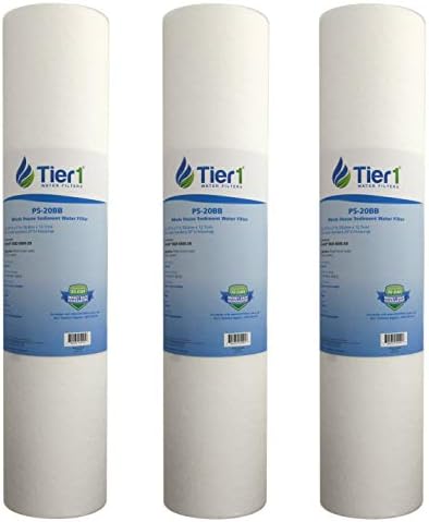 Tier1 5 Micron 4.5" × 20" Filter Replaces DGD-5005-20, SDC-45-2005, 3-Pack by Tier1