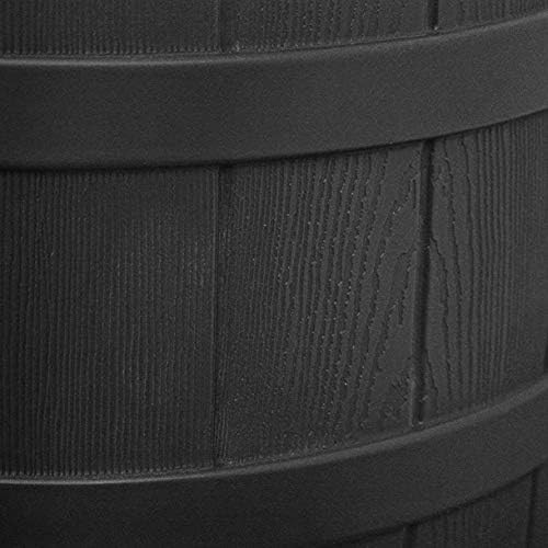 Good Ideas Rain Wizard Water Collection Barrel, 50 Gallon, Black, 2 Pack - Image 6