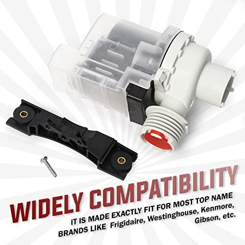 Seentech UPGRADED 137221600 Washer Drain Pump Kit - Compatible for Electrolux KENMORE Frigidaire Washer - Replace 137108100 AP5684706 134051200 134740500 134740800 137108100 137151800 - Image 2