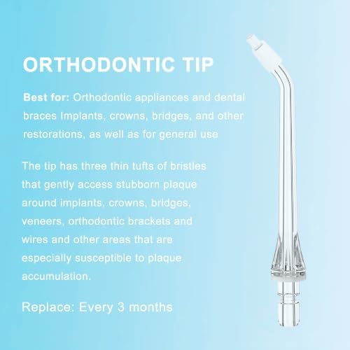 Replacement Tips for Onlyone FC5090 Water Flosser, 5 Orthodontic Tips - Image 5