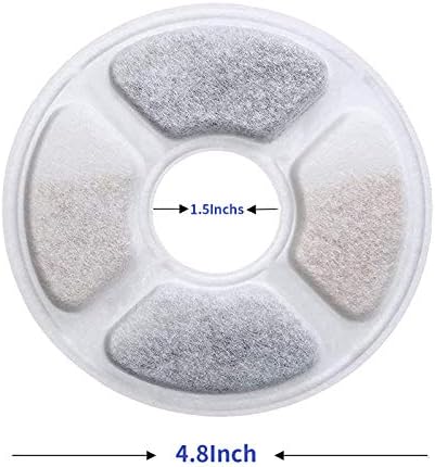 Round Replacement Filters for Pet Water Fountain, 16 Pack - Image 2