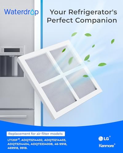 Waterdrop Refrigerator Air Filter, Replacement for LG® LT120F®, 3 Pack - Image 3