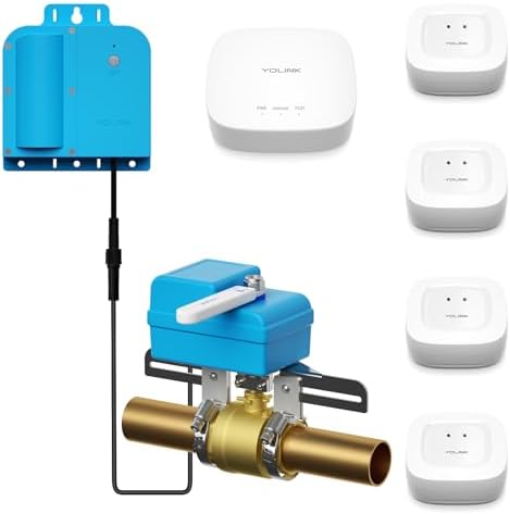 YoLink Smart Water Leak Detection & Shutoff Kit by YoLink
