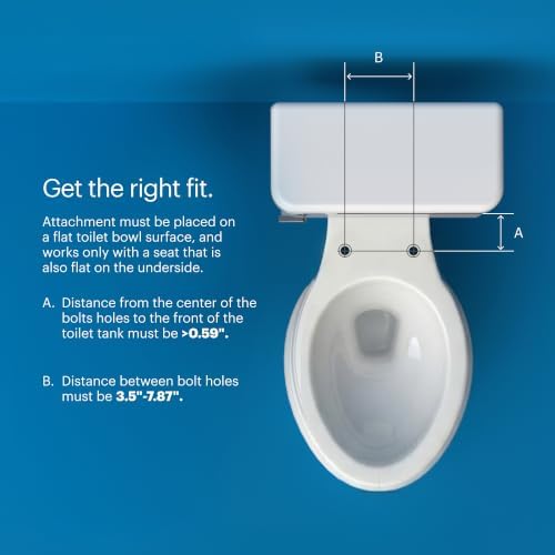 Brondell Bidet Attachment for Toilet SS-250 SimpleSpa Fresh Water Spray with Adjustable Water Pressure Side Arm Control, Slim Bidet Sprayer, Silver Knob (Dual Nozzle) - Image 3