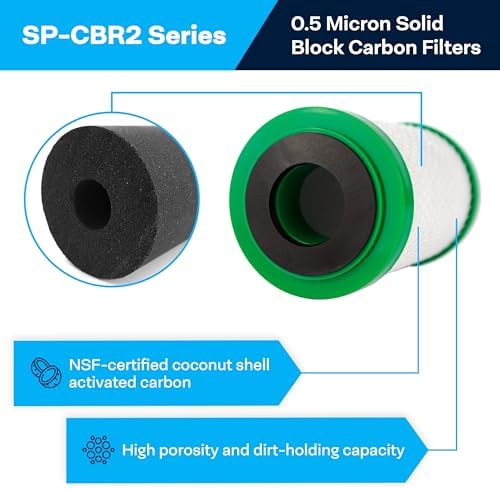 SpiroPure SP-CBR2-5 5x2.5 Carbon Block Water Filter CBC-5 155169-43 24 Pack - Image 2