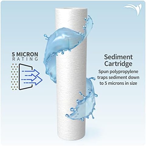 AquaticLife 10 in RO Pretreatment Filter Kit, Carbon Plus, 3-Pack - Image 2