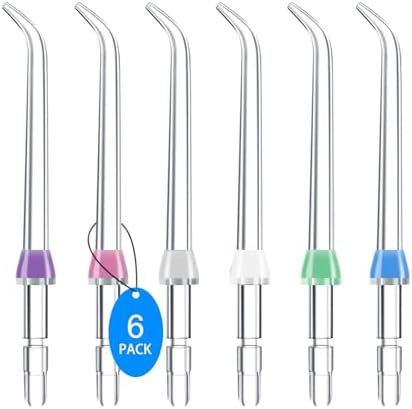 Water Flosser Replacement Tips, Replacement Classic Jet Tips for Waterpik Flosser Oral Irrigator & Dental Flosser (6 Classic Jet Tips) by IIYL