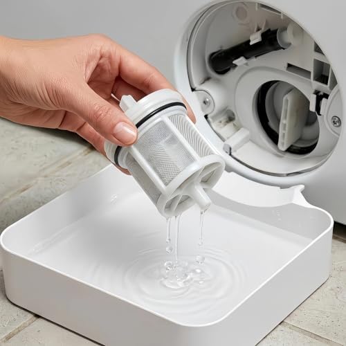 Washing Machine Drain Tray, Lint Filter and Foreign Object Collection Drip Pan, Clean Laundry Room Water Collection Box, Washer Water Catch Tray For Floor Protection, Wahser Parts - Image 3