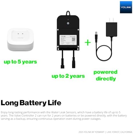 YoLink Water Shutoff Kit: Controller + EVO + 3-Pack Sensors + Hub - Image 6
