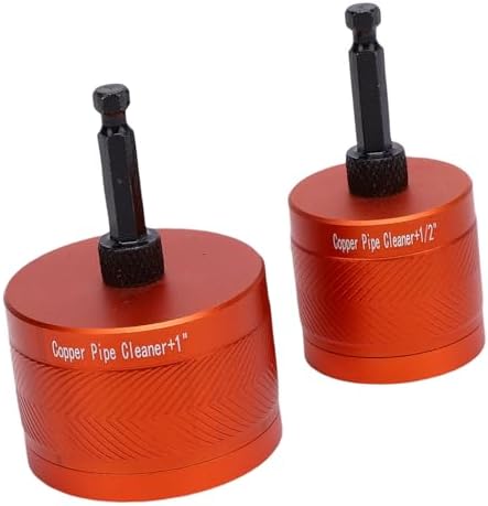 Jiawu Copper Pipe Cleaner, Rust and Paint Removal Metal Pipe Cleaner, Plumbing with Stainless Steel Wire Brush for Copper Pipes Metal Tubes - Image 4