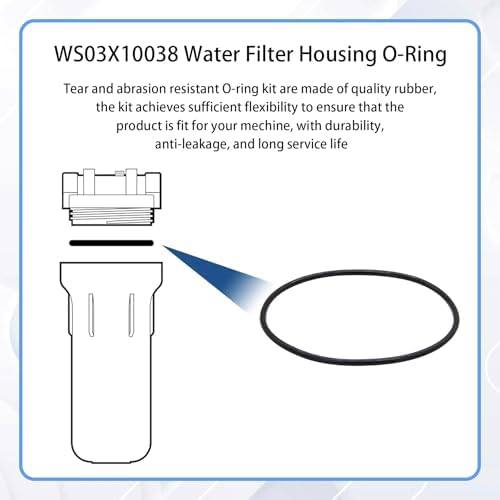 GE WS03X10038 O-Ring, Water Filter Housing O-Ring Gasket Fit for GXWH01C, CXWH08C, GXWH04F, GXWH20F, GXWH20S, GXRM10 & GX1S01R 2.5 Inch Water Filter (6/Pack) - Image 3
