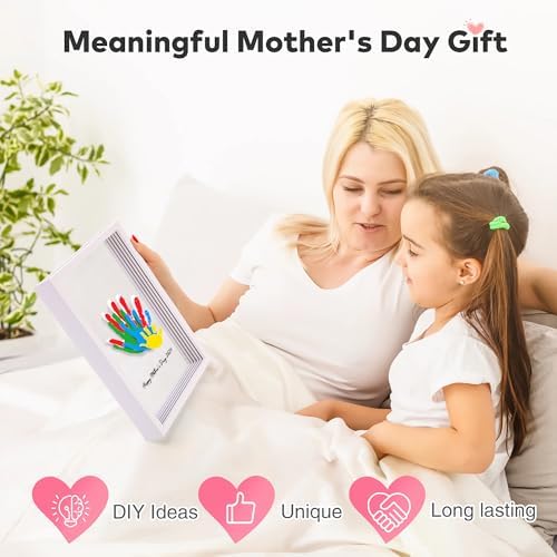 Family Handprint Kit for 5, Hand Print Keepsake Frame DIY Craft Gift - Image 3