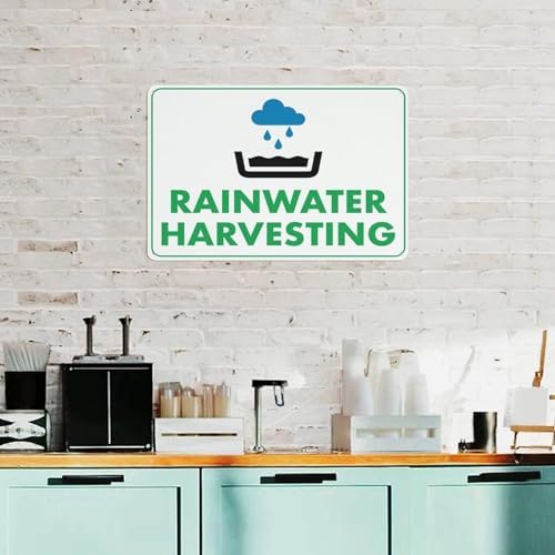 Rainwater Harvesting, Aluminum Sign, 8 x 12 Inches - Image 6