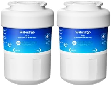 Waterdrop WD-F13 Refrigerator Water Filter Replacement for GE® MWF®, 2 Pack by Waterdrop