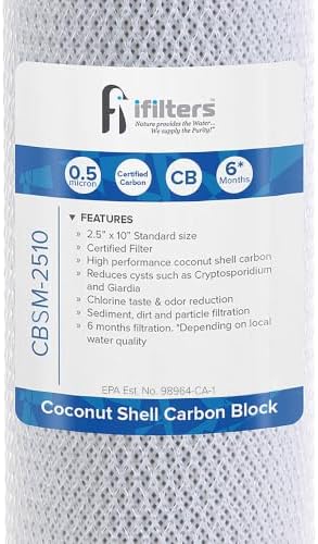 iFilters 0.5 Micron Under Sink Water Filter CBSM-2510, 2.5 x 10-4 Pack - Image 4