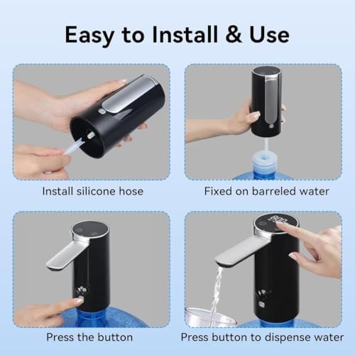 Pump for Water, Jug 4-Modes Rechargeable, Automatic Drinking Faucet - Image 4