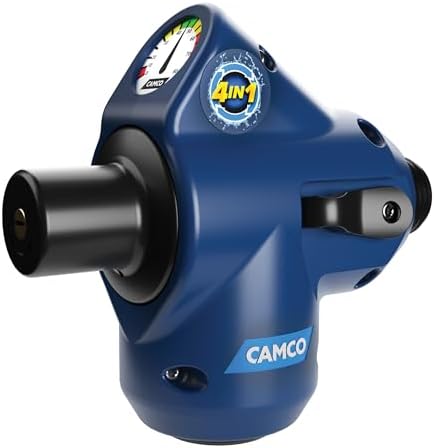 Camco Tastepure 4-in-1 Adjustable RV Water Pressure Regulator - Combines a 90° RV Hose Elbow Design, Pressure Gauge, Adjustable Regulator, & Shut-Off Valve in One RV Accessory (40065) by Camco