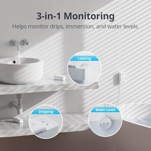 SwitchBot WiFi Water Leak Detector for Home, Water Leak Sensor, 1m Cable - Image 4