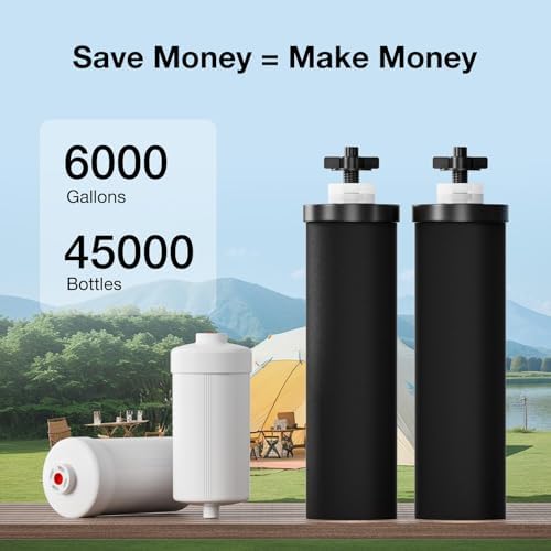 Gravity Water Filters Replacement for Berlky BB9-2 & PF-2 Fluoride Filters Combo Packs, 7-Stage Filtration, NSF/ANSI 42 & 372 Certified, Gravity Filters Compatible with Berlky Systems (4 Pack) - Image 5