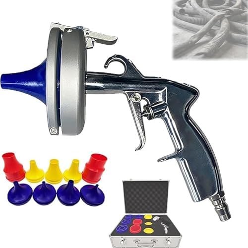 Pneumatic Hydraulic Hose Cleaning Set - Versatile Pipe Cleaner with Multiple Nozzles for Efficient Cleaning of Soft and Hard Pipes by Unknown