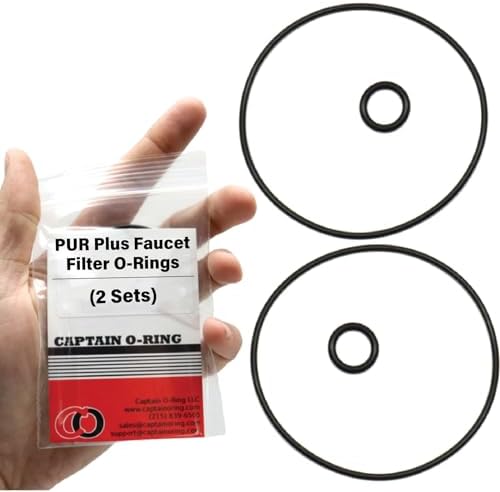 Captain O-Ring – Replacement O-Rings for PUR Plus Sink Faucet Filters (2 Sets) by CaptainO-Ring