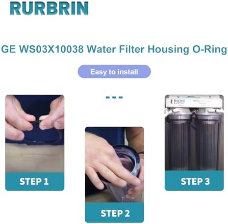 GE WS03X10038 O-Ring Replace for KWGE25RG, Compatible with GXWH01C, CXWH08C, GXWH04F, GXWH20F, GXWH20S, GXRM10 & GX1S01R 2.5 Inch Water Filter (4/Packs) - Image 5