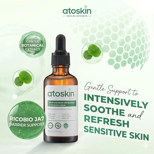 Atoskin Shower & Serum Set – Gentle Relief for Eczema-Prone, Sensitive, & Dry Skin – with RicoBio JA7 Herbal Complex, Fragrance-Free, Steroid-Free – Complete 2-Step Routine - Image 3