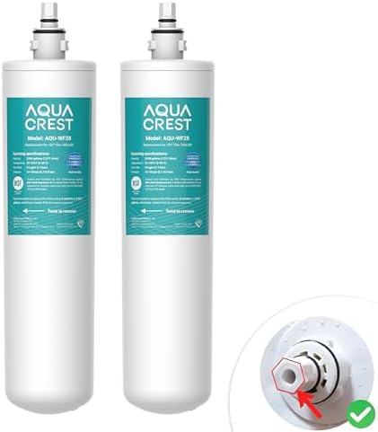 AQUA CREST FQK1R, GXULQR Water Filter Replacement for GE FQK1R, 2 Pack by AQUACREST