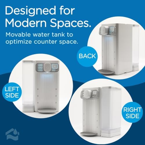 HOMEWATER Countertop Water Filter System – Portable 1-Gallon Electric Water Dispenser with Activated Carbon Filtration – Reduces PFAS, Lead, Chlorine & Microplastics – No Installation Required - Image 4