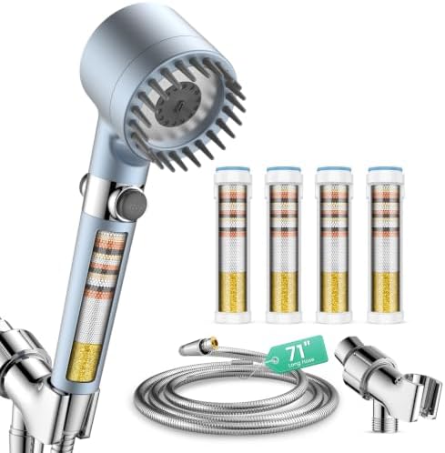 Filtered Shower Head with Handheld 4PCS Filters ShowerHead by Fitespot