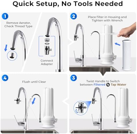 iSpring CKC1 Chlorine Removal Countertop Water Filter System, 10000 Gallons - Image 4