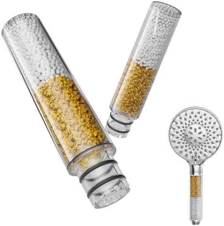 SR SUN RISE Shower Filter for Handheld Shower Head, NSF Certified 2 Pack Replacement Filters for Hard Water Remove Chlorine and Harmful Substances Only Fits SR SUN RISE Shower Head by SRSUNRISE