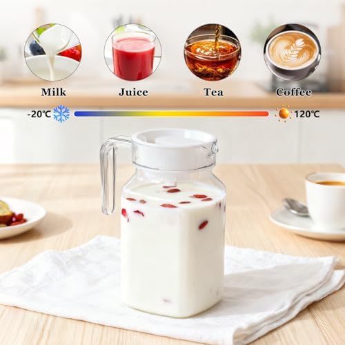 IMIKEYA Plastic Water Pitcher 600ml Shatterproof Plastic Pitcher Water Jug Great for Iced Tea, Sangria, Lemonade, Juice, Milk and More - Image 6