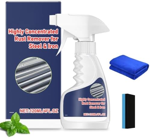 enterlent Heavy Duty Rust Removal for Metal,Multipurpose Rust Remover Spray,Stainless Steel Rust Remover Cleaner,Powerful Steel Rust Removal,Rust Converter for Various Metals Furniture by Unknown
