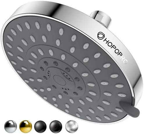 High Pressure Shower Head, HOPOPRO 5-Mode Fixed Showerhead, NBC Recommended by HOPOPRO
