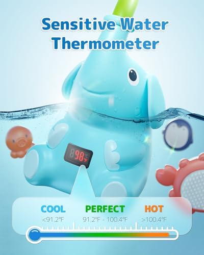Sumobaby Baby Shower Head with Water Thermometer,3-in1 Interactive Bath Toy - Image 2
