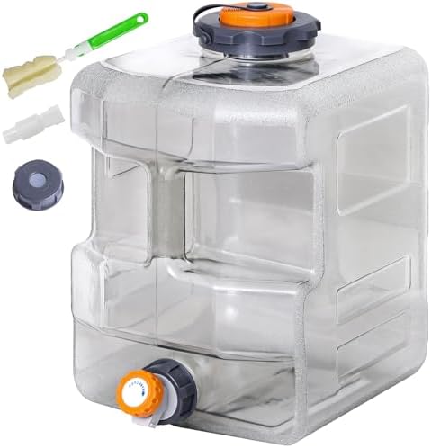 REDCAMP 5.3Gallon/20L Portable Camping Water Container with Spigot, Grey by REDCAMP