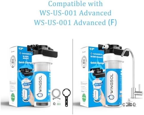WINGSOL Advanced Replacement Filter Cartridge for Under Sink Water Filter Compatibel with: WS-US-001 Advanced, WS-US-001 Basic, WS-US-001 Advanced (F) - Image 2