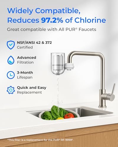 Waterdrop C08B Water Filter Replacement for PUR® Faucet Filter, 3 Pack - Image 2