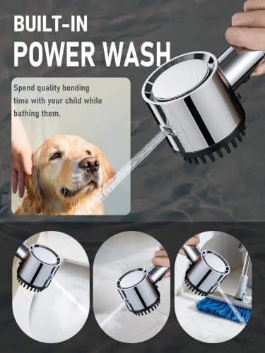 Cobbe Filtered Shower Head with Handheld 5 Spray Mode Chrome（2.5 GPM） - Image 6