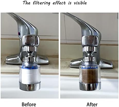 360-Degree Rotating Faucet Filter - Sink Water Purifier for Kitchen and Bathroom, Removes Heavy Metals and Hard Water - Image 5