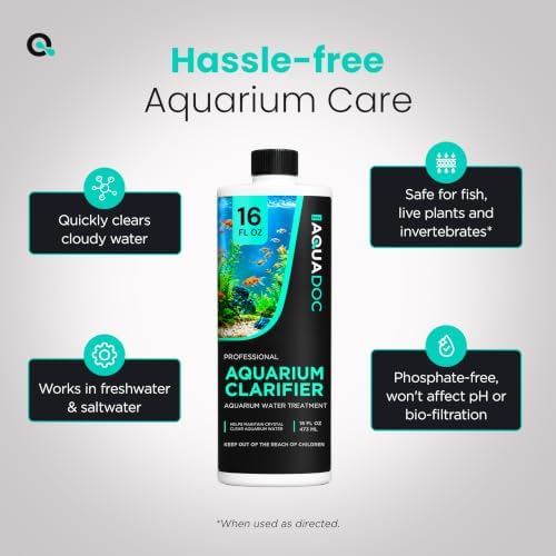 AquaDoc Aquarium Water Clarifier for Cloudy Fish Tank Water, 16 fl oz - Image 3