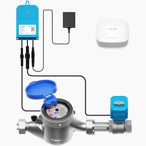 YoLink FlowSmart Kit: 2" Pulse Meter + Controller + Valve + Hub by YoLink
